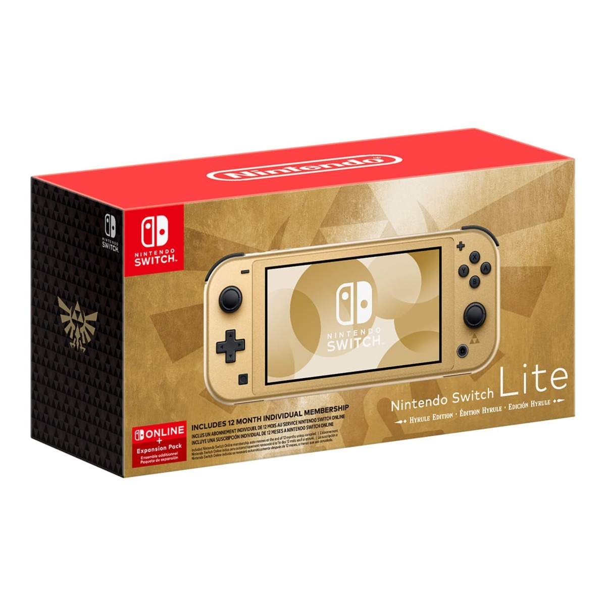 Nintendo Switch Lite Turquoise & Hyrule Edition Gold International Version Console Bundle
