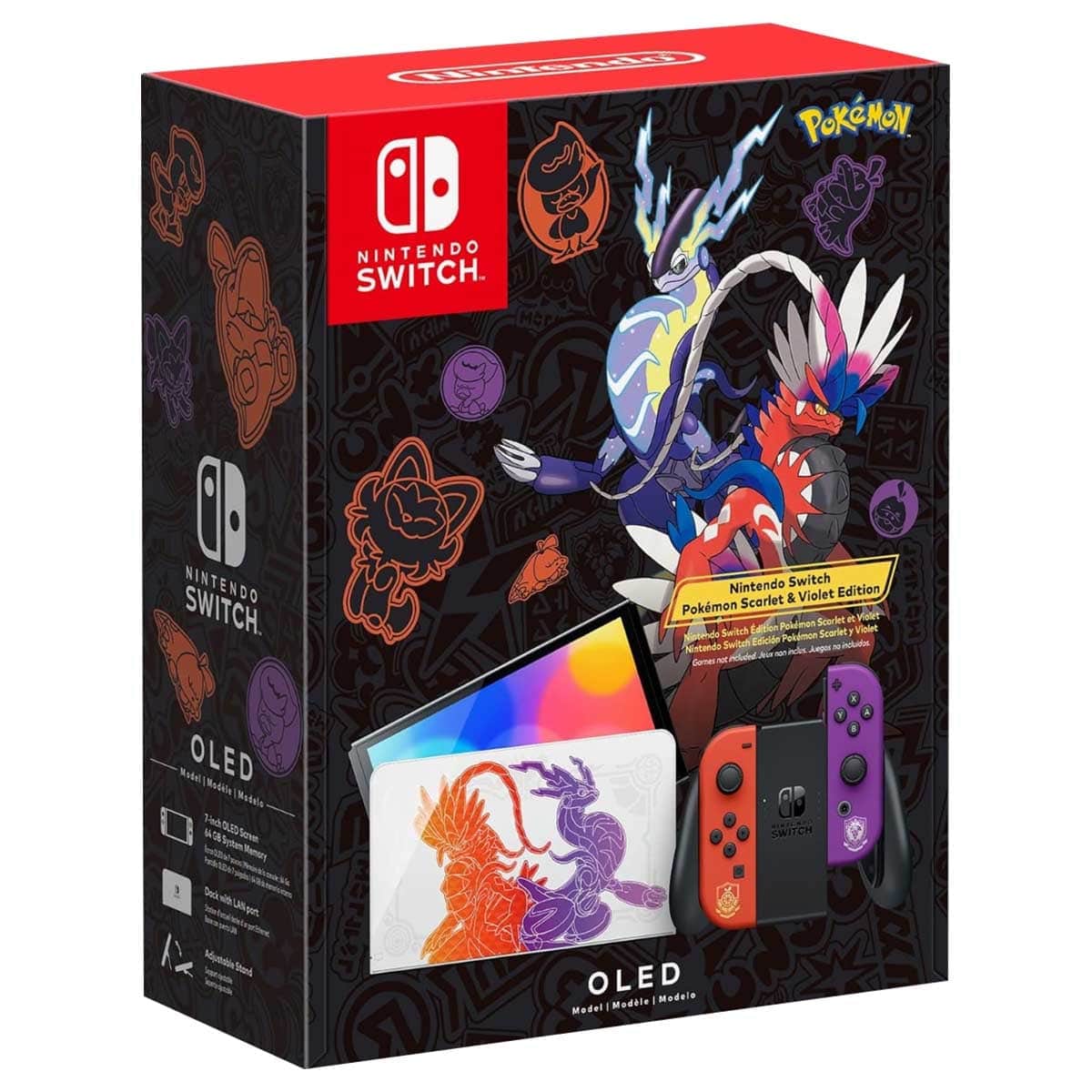 Nintendo Switch OLED Pokemon Scarlet & Violet Edition (International Version) Console