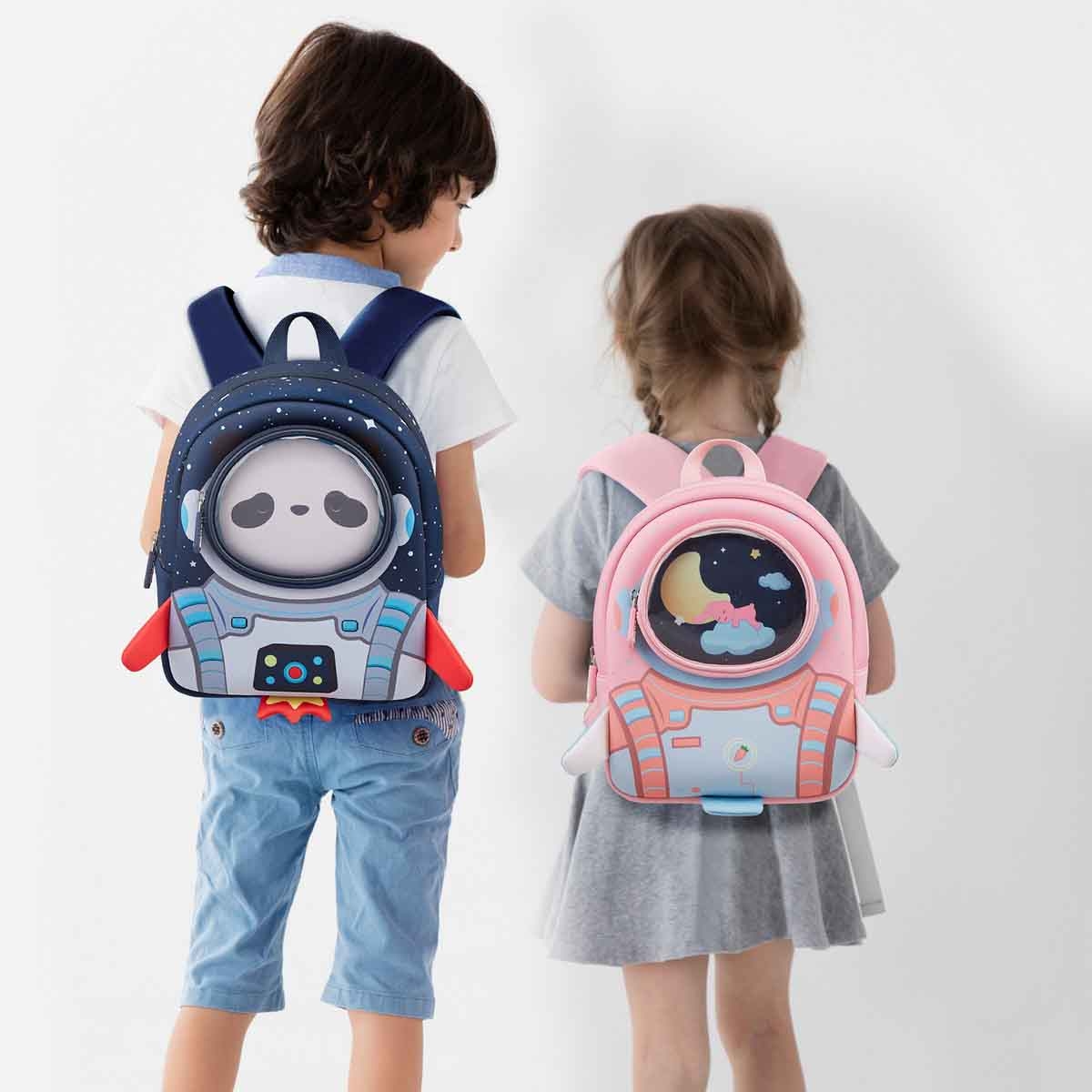 Nohoo 10" Blue 3D Astronaut Kids School Bag/Activity Bag