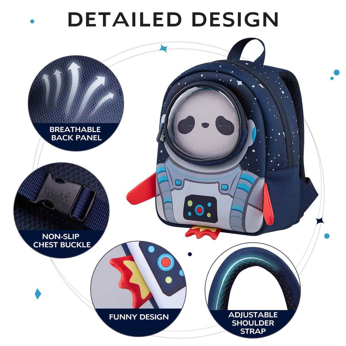 Nohoo 10" Blue 3D Astronaut Kids School Bag/Activity Bag