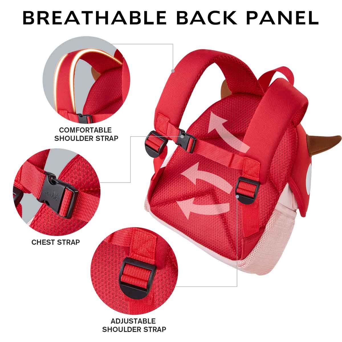 Nohoo 10" 3D Cute Angel Kids School Bag/Activity Bag