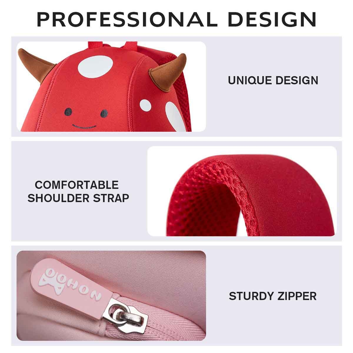 Nohoo 10" 3D Cute Angel Kids School Bag/Activity Bag