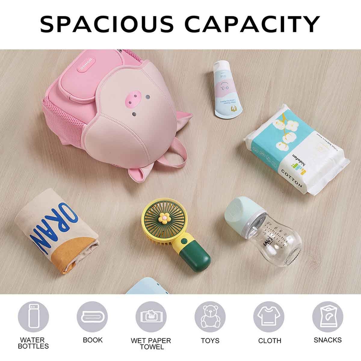 Nohoo 10" 3D Cute Peppa Kids School Bag/Activity Bag