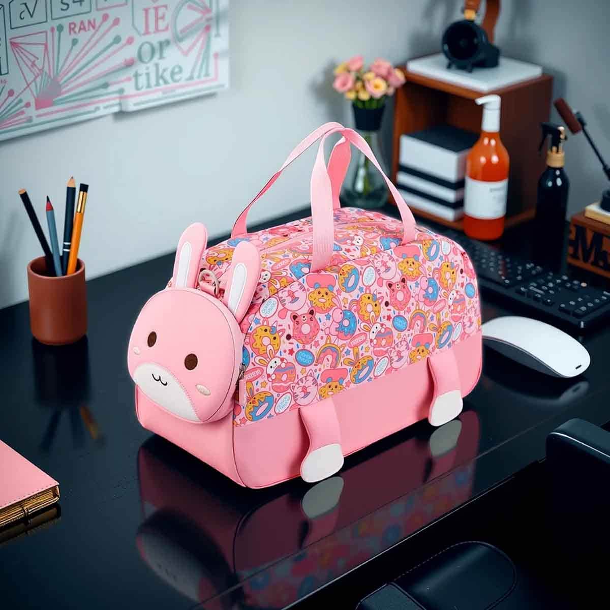 Nohoo 18' 3D Cute Rabbit Kids Duffle Bag/Activity Bag