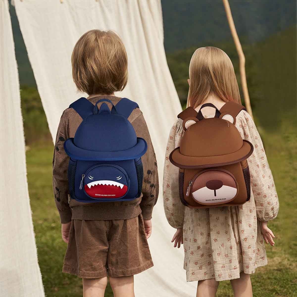 Nohoo 10" 3D Cute Shark Kids School Bag/Activity Bag