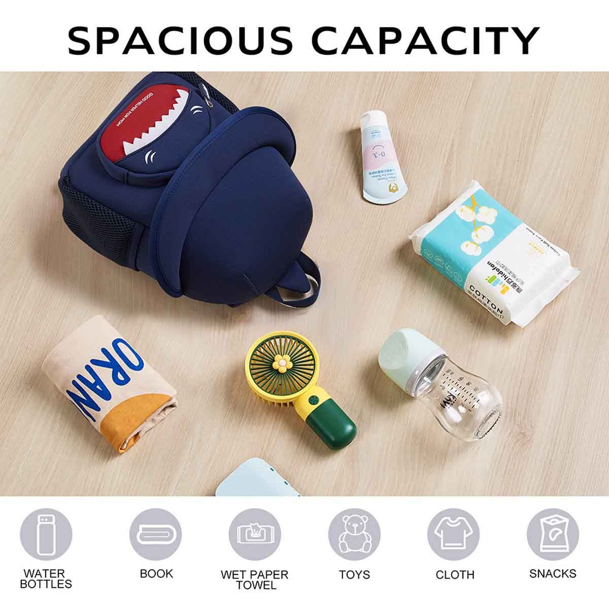 Nohoo 10" 3D Cute Shark Kids School Bag/Activity Bag