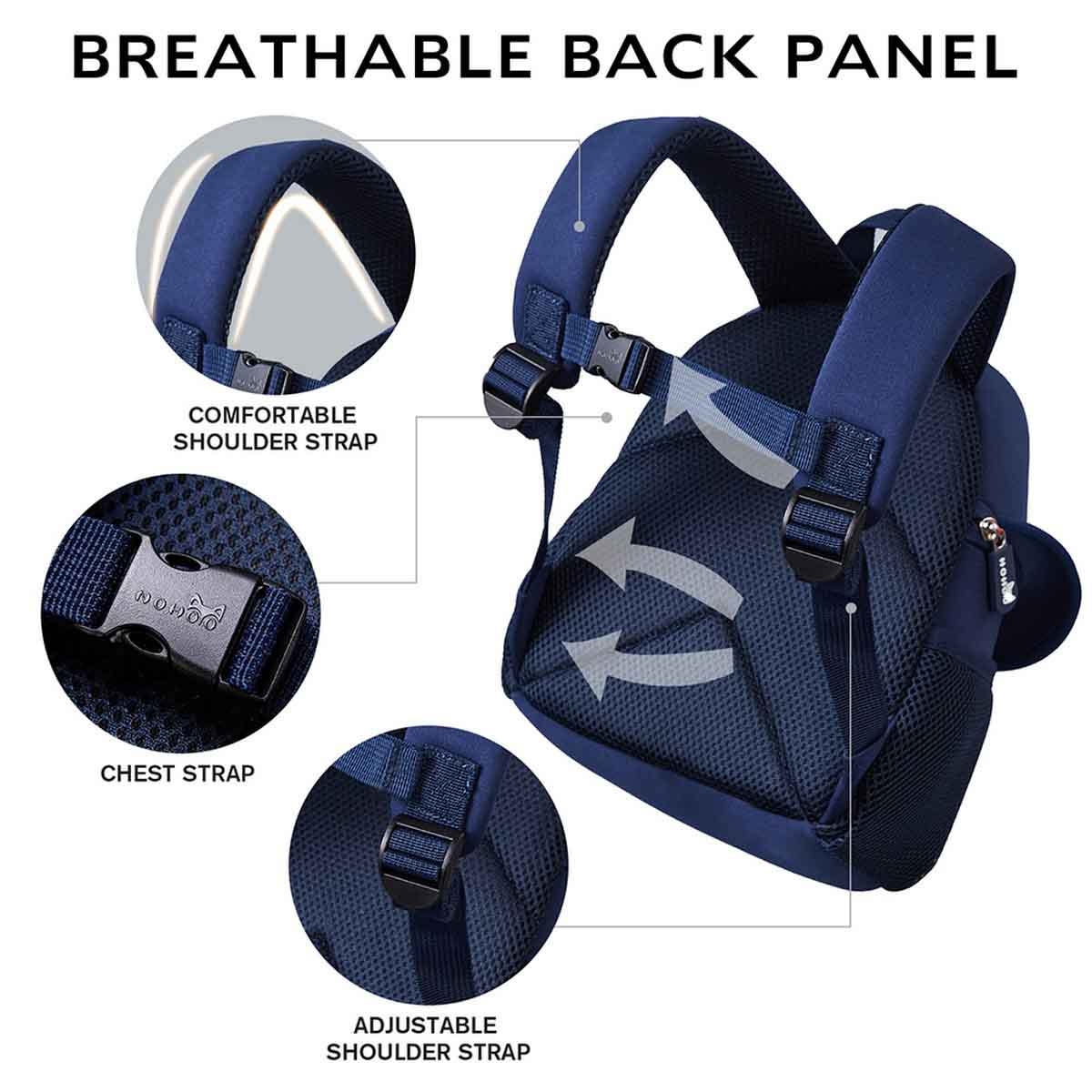 Nohoo 10" 3D Cute Shark Kids School Bag/Activity Bag