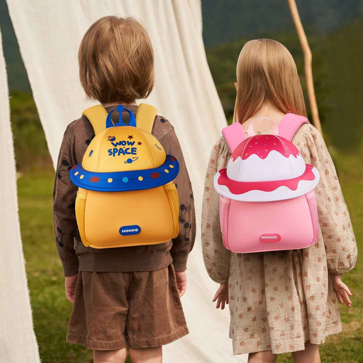 Nohoo 10" 3D Cute UFO Kids School Bag/Activity Bag