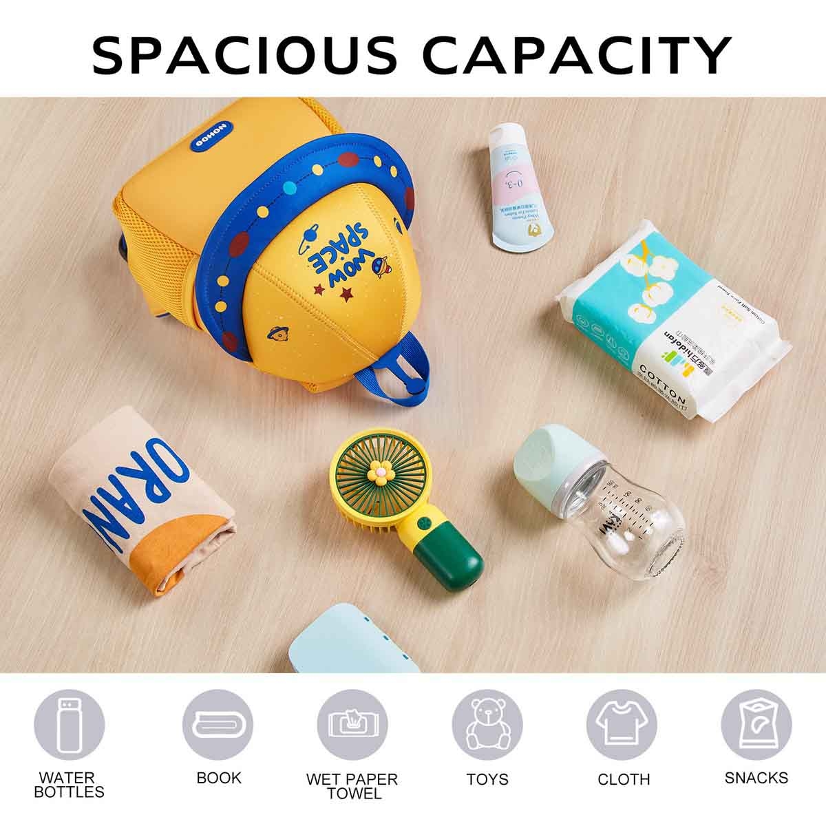 Nohoo 10" 3D Cute UFO Kids School Bag/Activity Bag