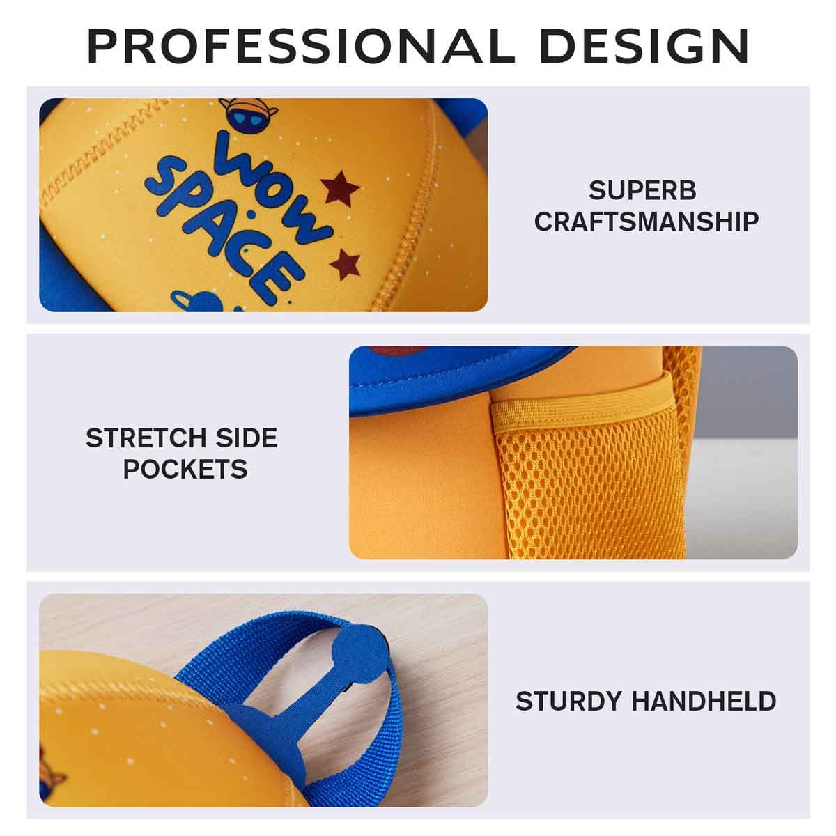 Nohoo 10" 3D Cute UFO Kids School Bag/Activity Bag