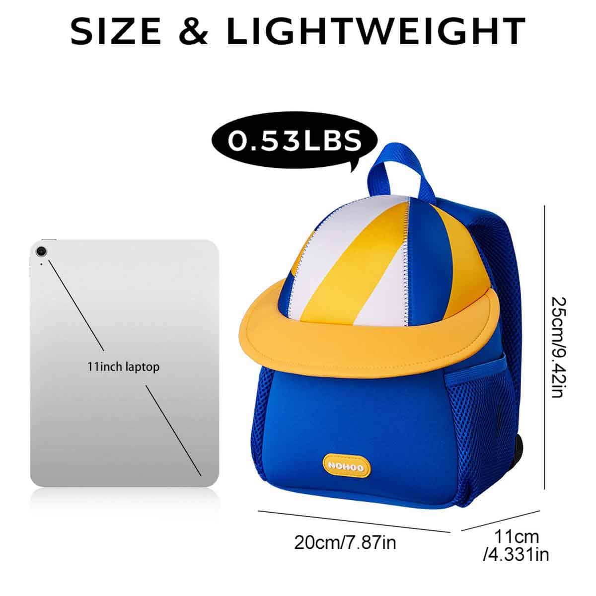 Nohoo 10" 3D Cute Volleyball Kids School Bag/Activity Bag