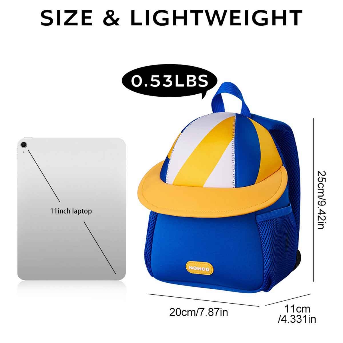 Nohoo 10" 3D Cute Volleyball Kids School Bag/Activity Bag