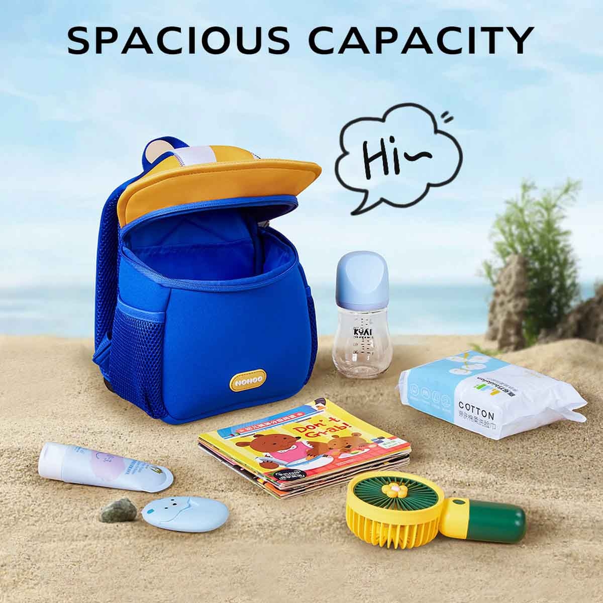 Nohoo 10" 3D Cute Volleyball Kids School Bag/Activity Bag