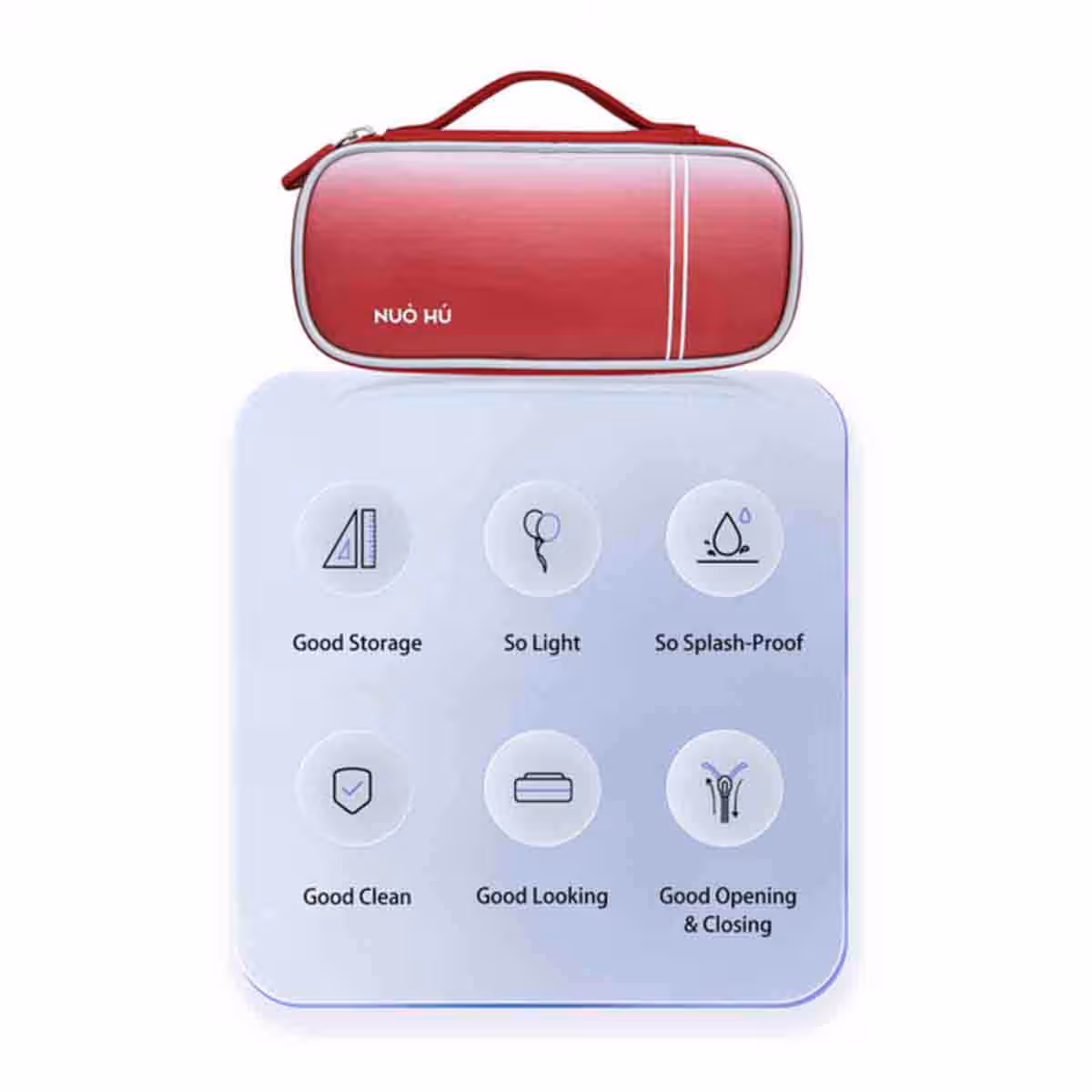 Nohoo Baby Red Ergonomic Pencil Case