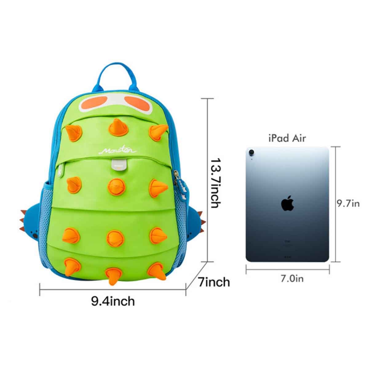 نوهو حقيبة ظهر سبايكي ديناصور باللون الأخضر من سلسلة الغابة