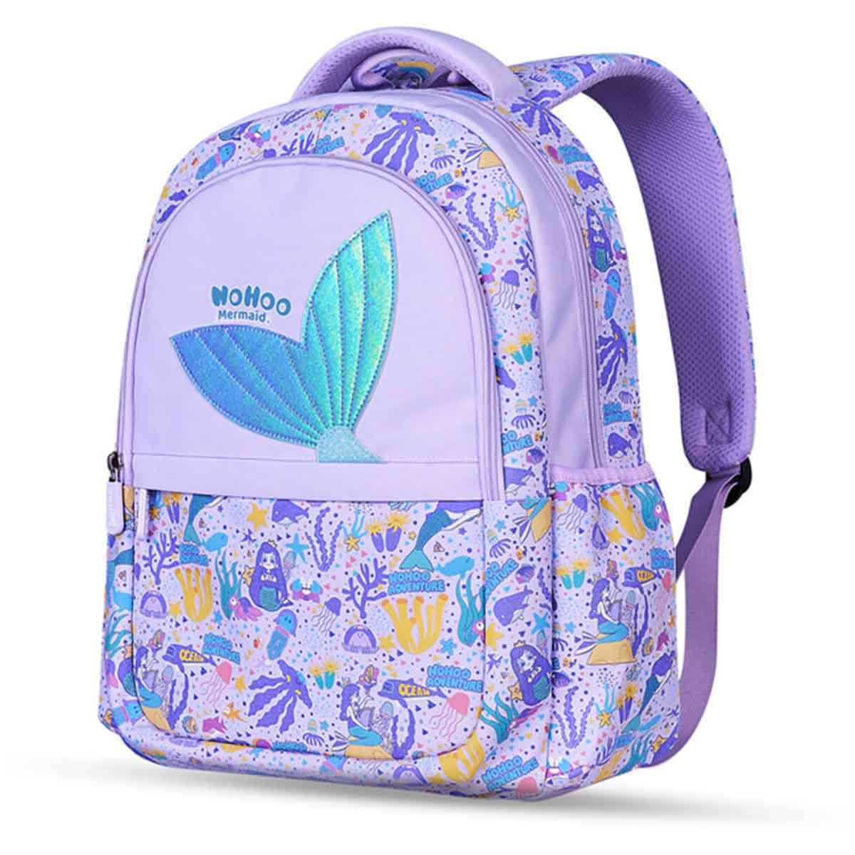 Nohoo Kids 16" Purple Mermaid School Bag