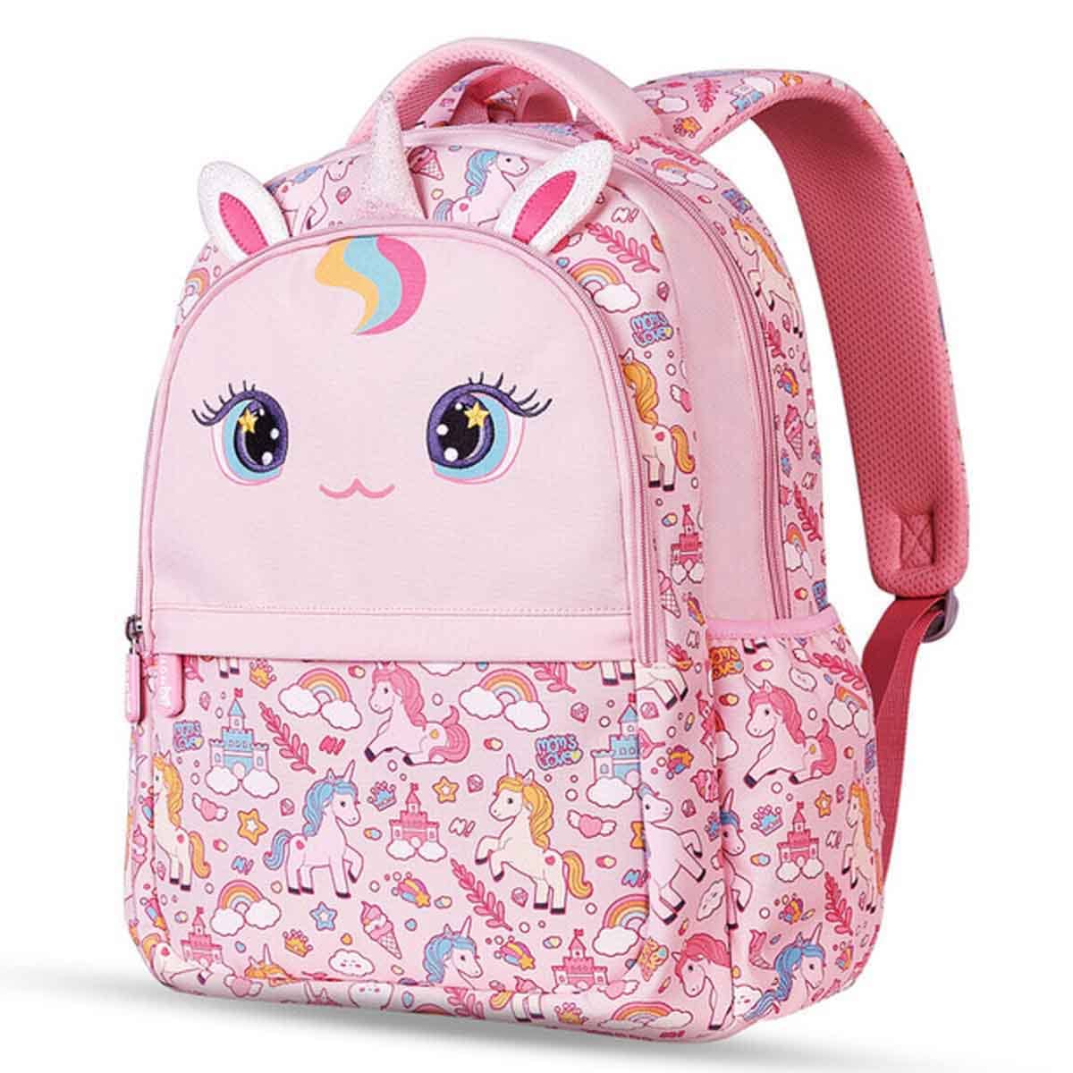 Nohoo Kids 16" Unicorn Pink School Bag Unisex, 3-4 Years