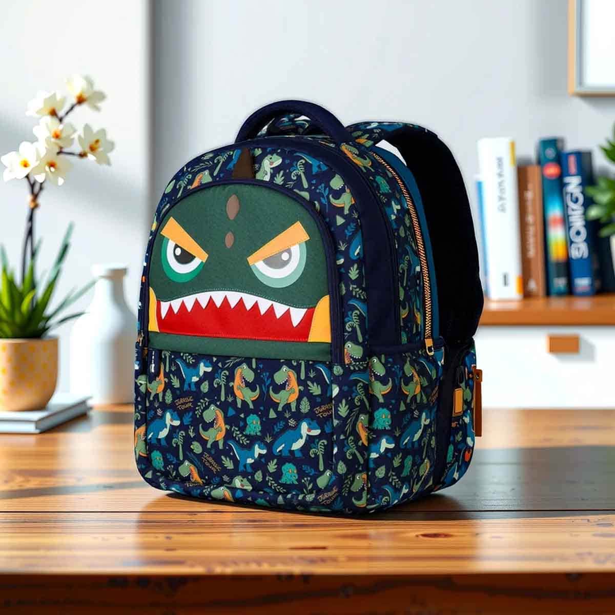 Nohoo Kids 16" Dino School Bag with Handbag Combo