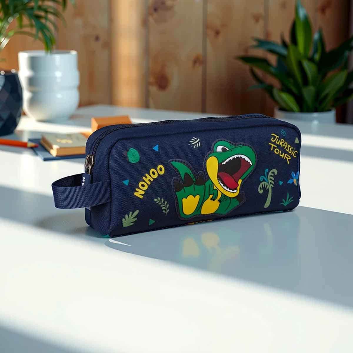 Nohoo Kids 16" Dino 3-in-1 School Bag with Lunch Bag & Pencil Case
