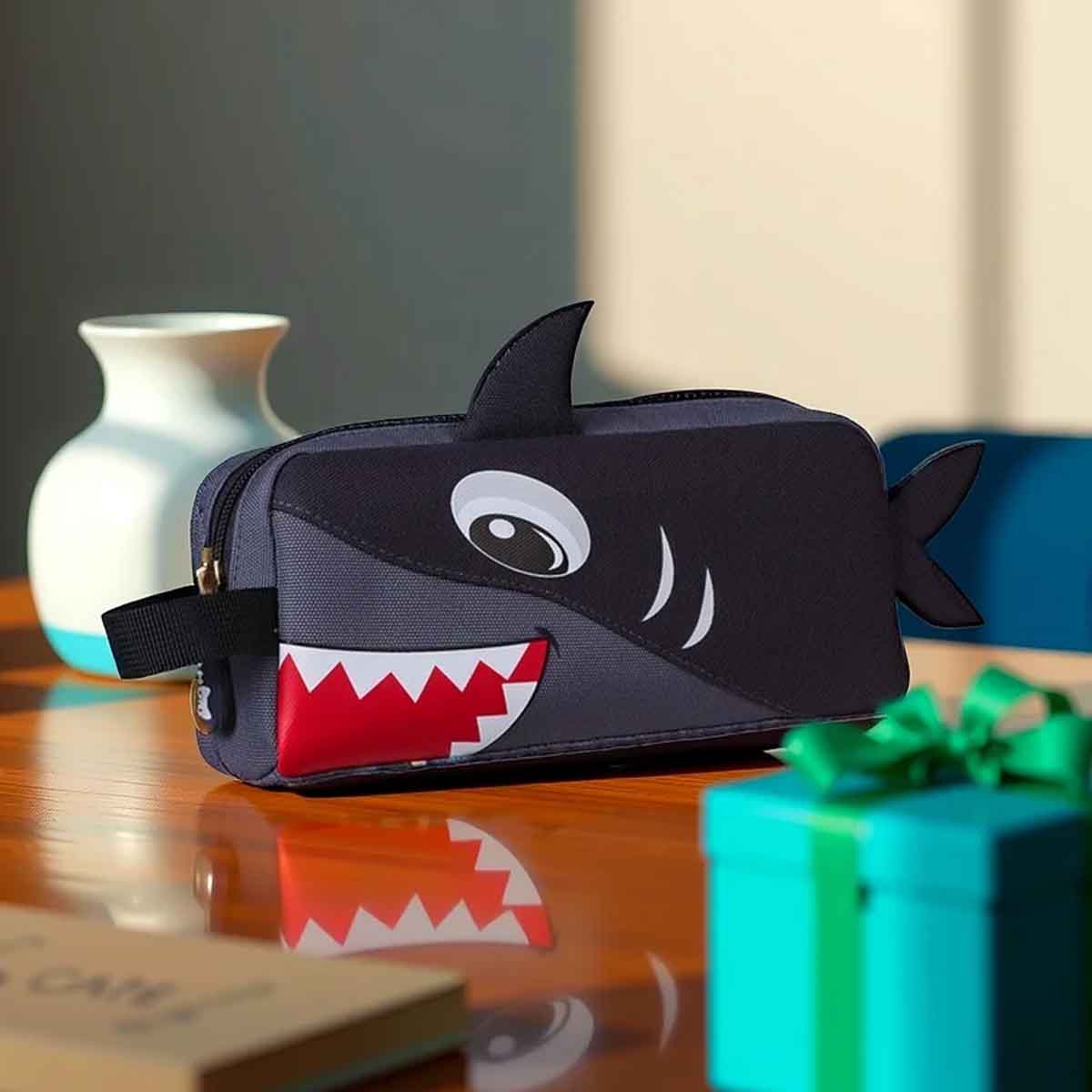 Nohoo Kids 16" Shark School Bag with Pencil Case Combo