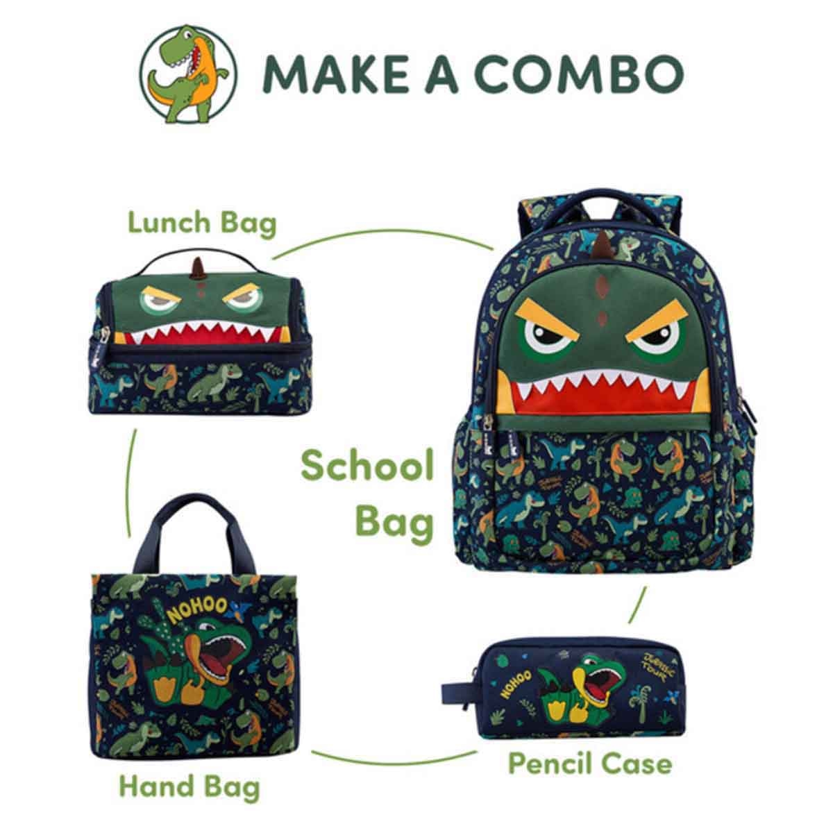 نوهو حقيبة غداء معزولة للأطفال بتصميم ديناصور