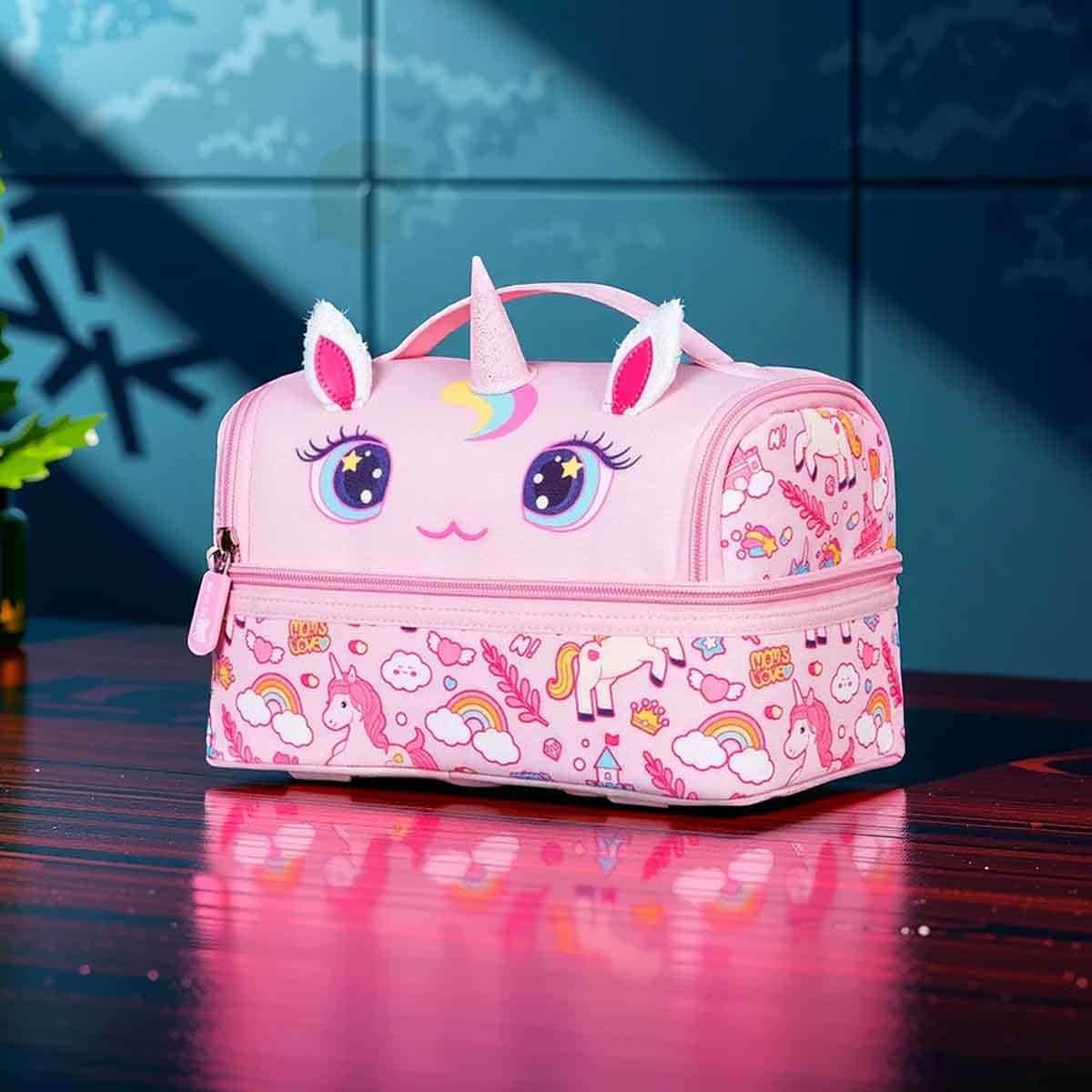 نوهو حقيبة غداء معزولة للأطفال بتصميم يونيكورن