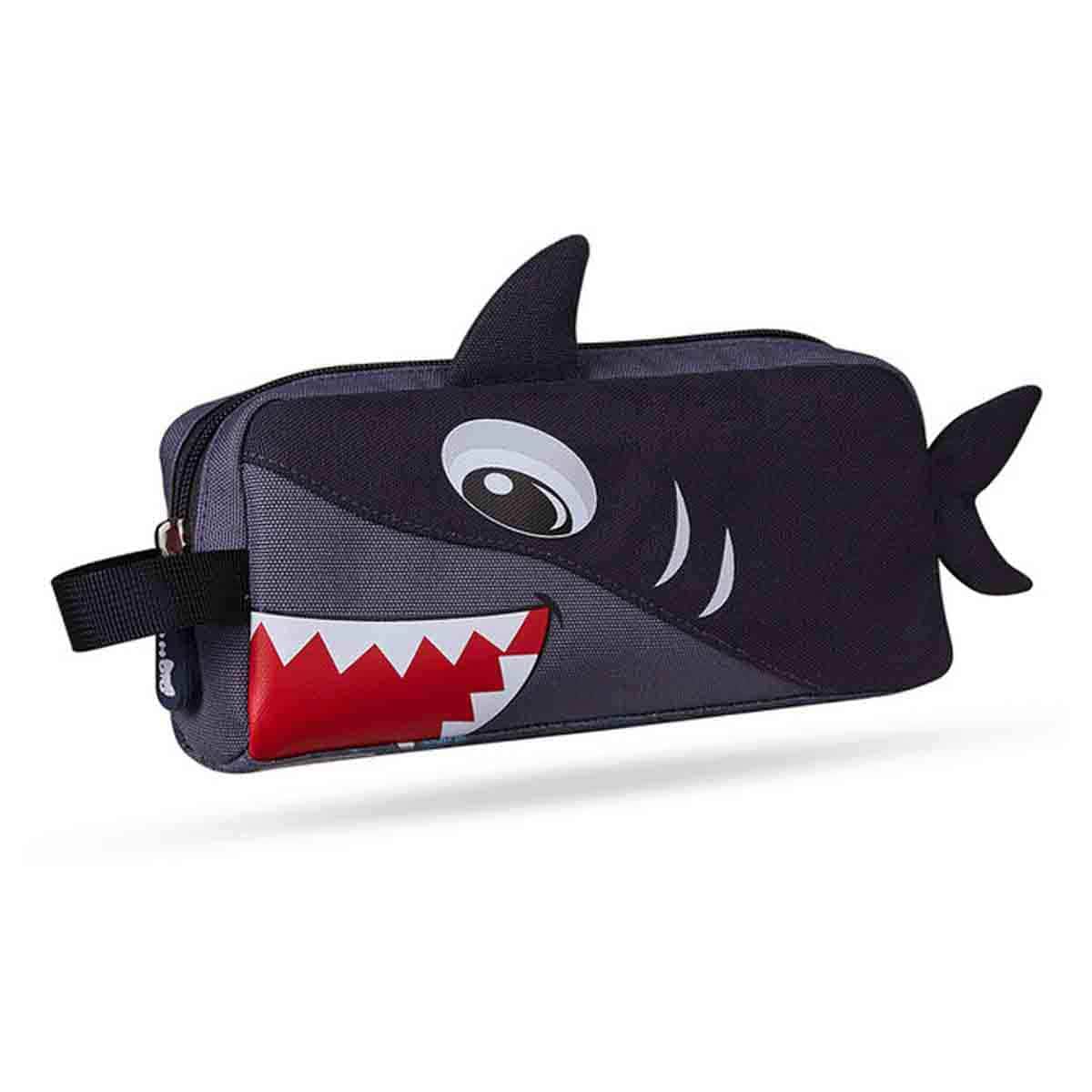 نوهو حقيبة أقلام/ألوان للأطفال بتصميم سمكة القرش
