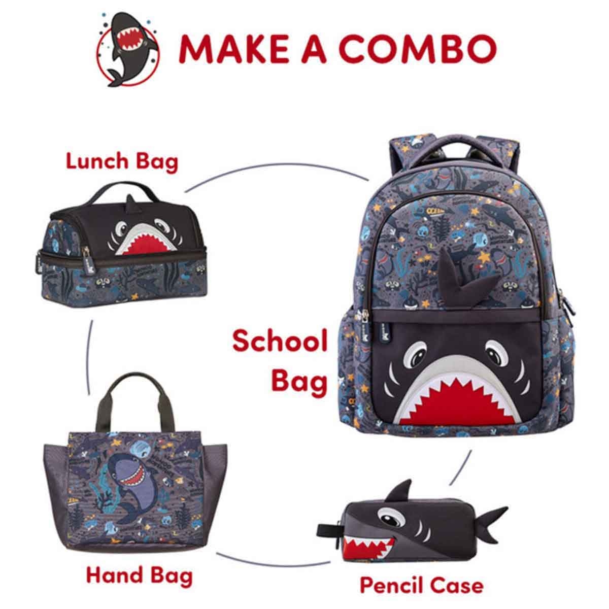 Nohoo Shark Kids Pencil Case/Color Bag