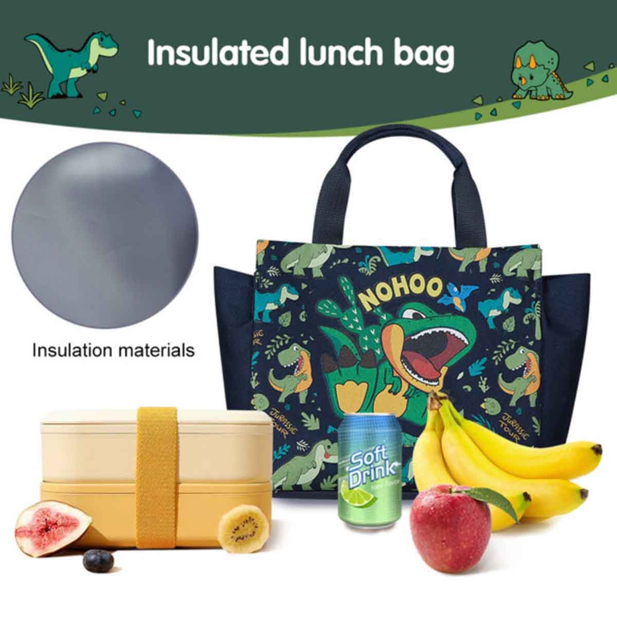 Nohoo Dino Kids Tuition Bag/Hand Lunch Bag