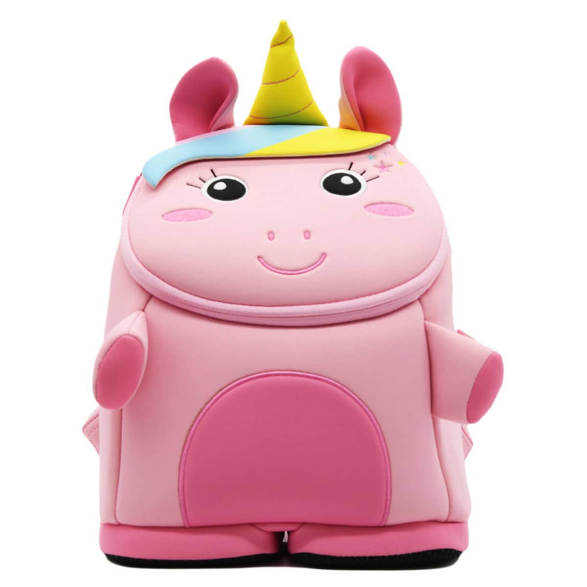 Nohoo Pink Jungle 3D Unicorn Backpack Unisex, 3-4 Years