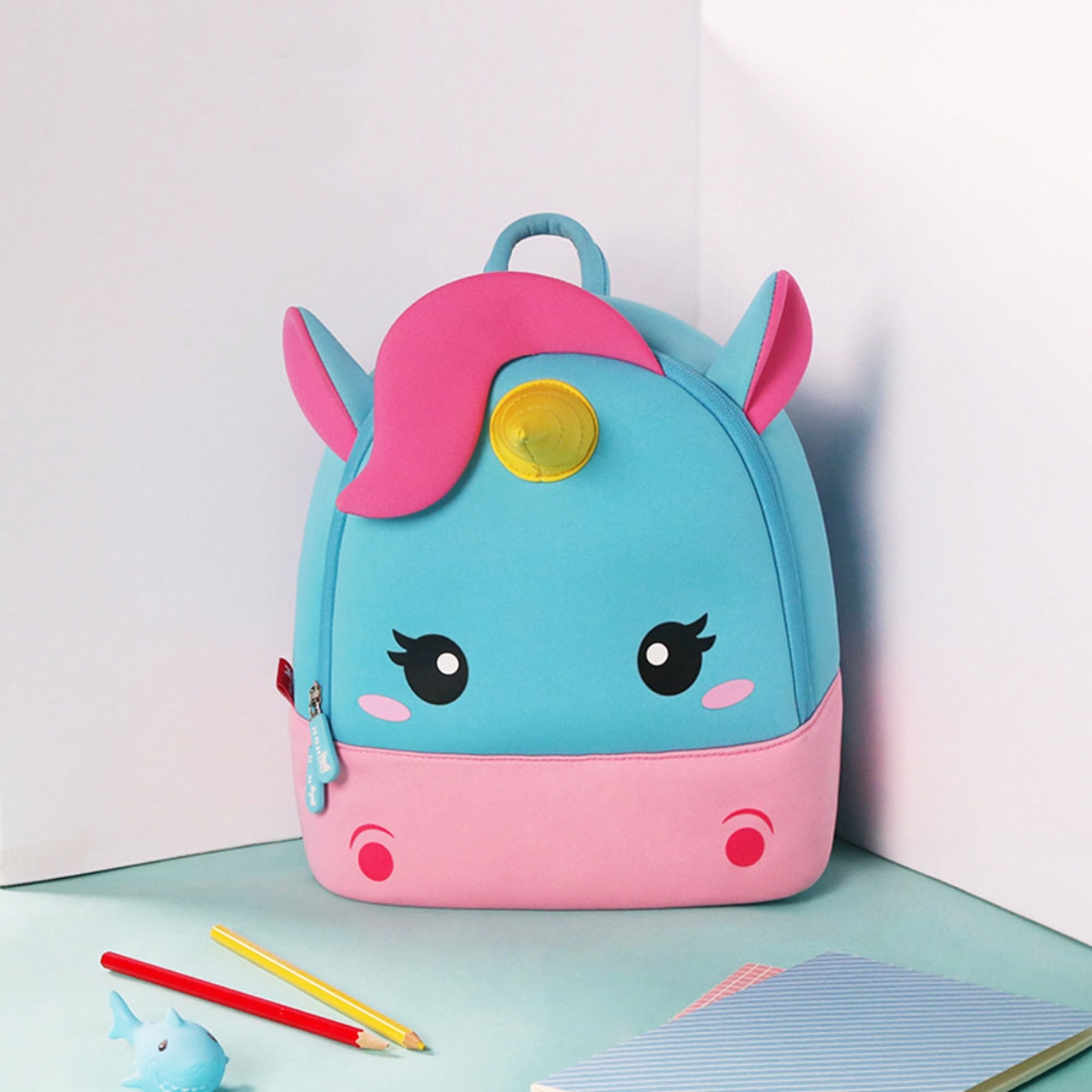 Nohoo Pink Unicorn Wow Backpack Unisex, 3-4 Years