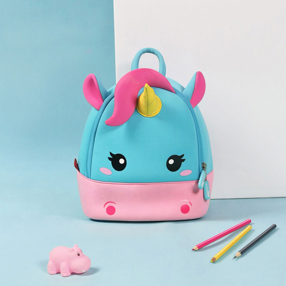 Nohoo Pink Unicorn Wow Backpack Unisex, 3-4 Years