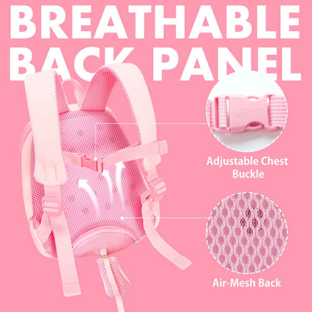 Nohoo Large Unicorn Pink Pre-School 3D Bag Unisex, 3-4 Years