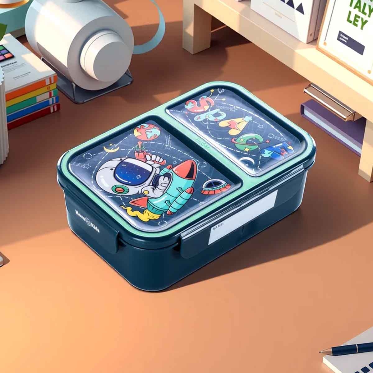 نوفا كيدز صندوق غداء بنتو بتصميم رائد فضاء بقسمين