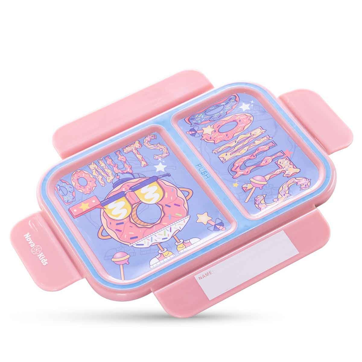 Nova Kids 1.3L Donut 2-Compartment Bento Lunch Box