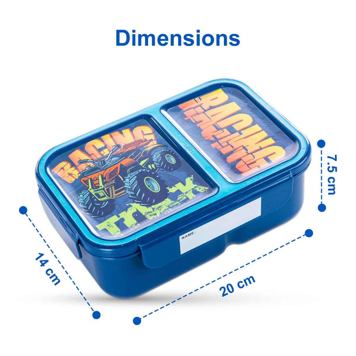 Nova Kids 1.3L Racer 2-Compartment Bento Lunch Box