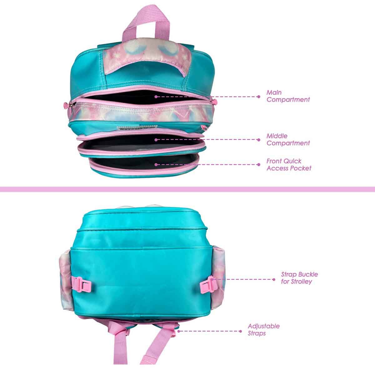 Nova Kids 16.5" Daisy 3D School Bag