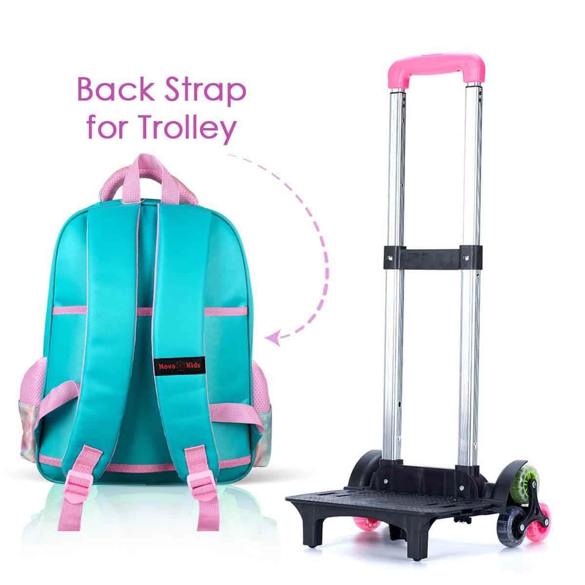Nova Kids 16.5" Daisy 3D School Bag with Trolley
