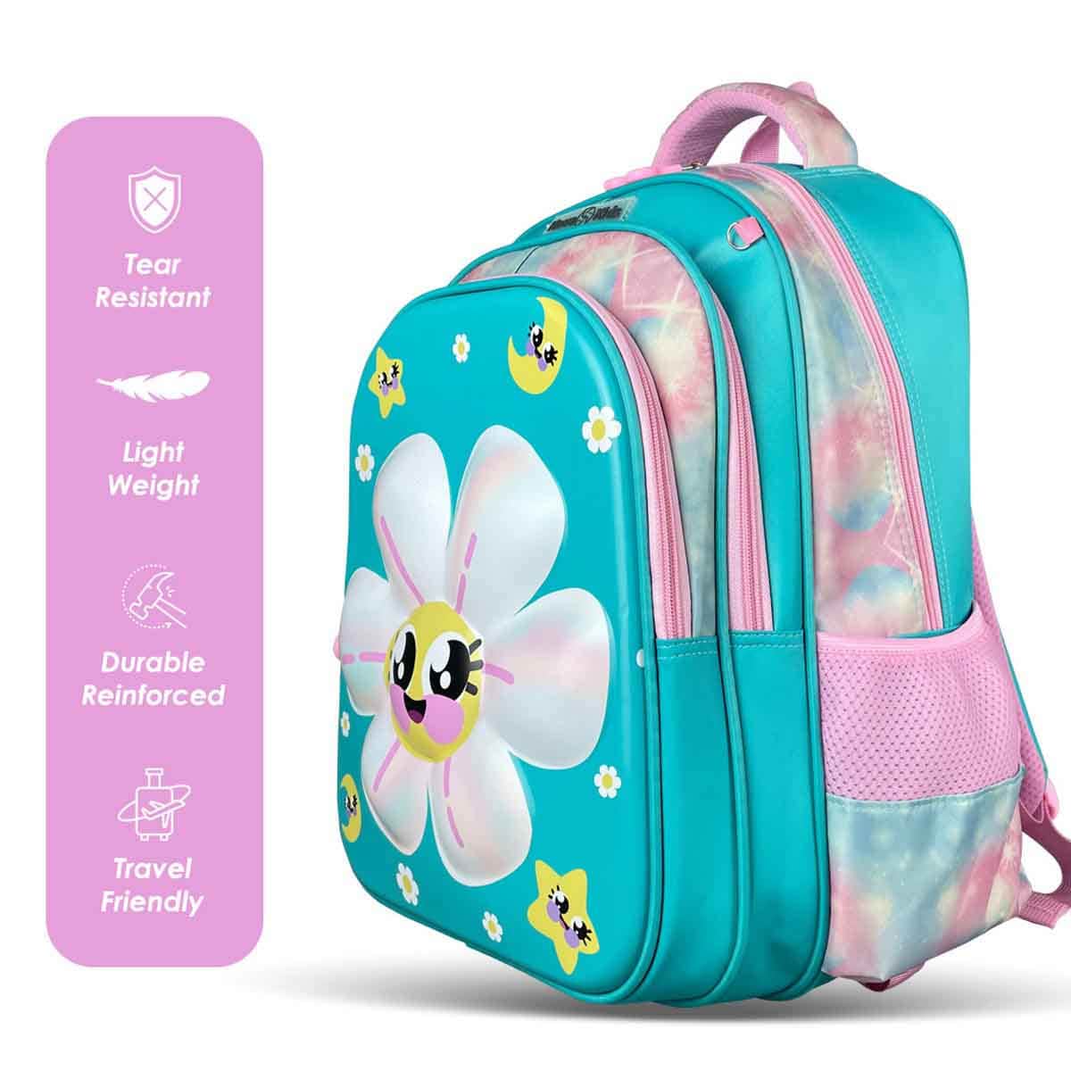 Nova Kids 16.5" Daisy 3D School Bag with Trolley