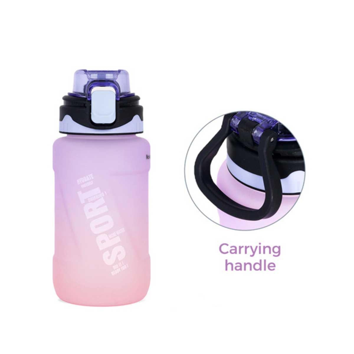 Nova Kids 550ml Purple Water Bottle with Straw