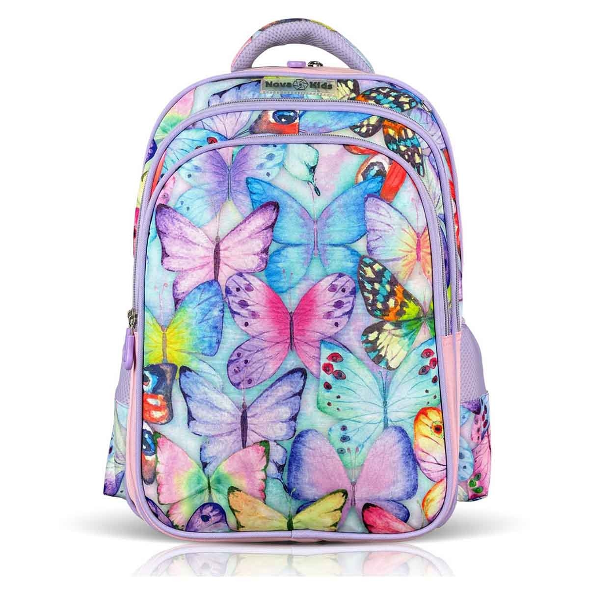 Nova Kids 17.5" Butterfly School Bag