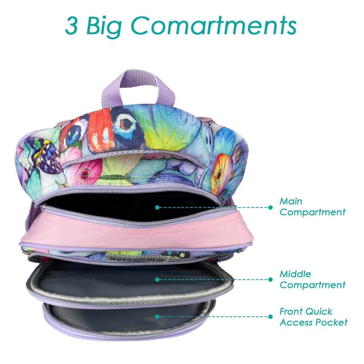 Nova Kids 17.5" Butterfly School Bag