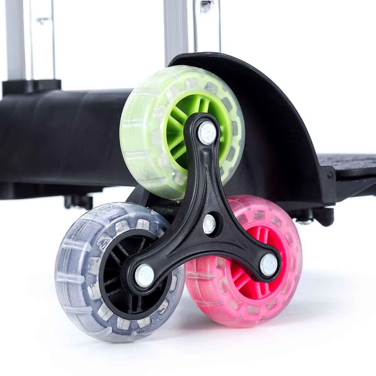 نوفا كيدز حقيبة مدرسية مقاس 17.5 إنش بتصميم باترفلاي مع عربة