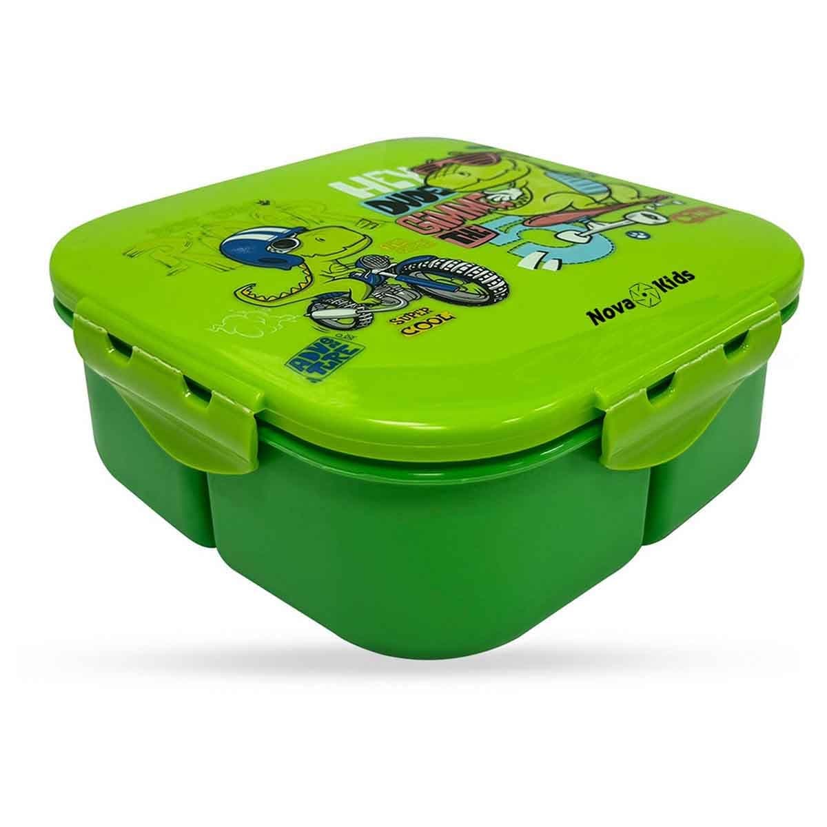 Nova Kids T-Rex Square 1000ml Bento Lunch Box