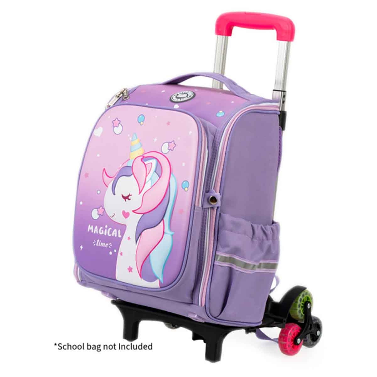 Nova Kids Pink Universal School Bag Trolley