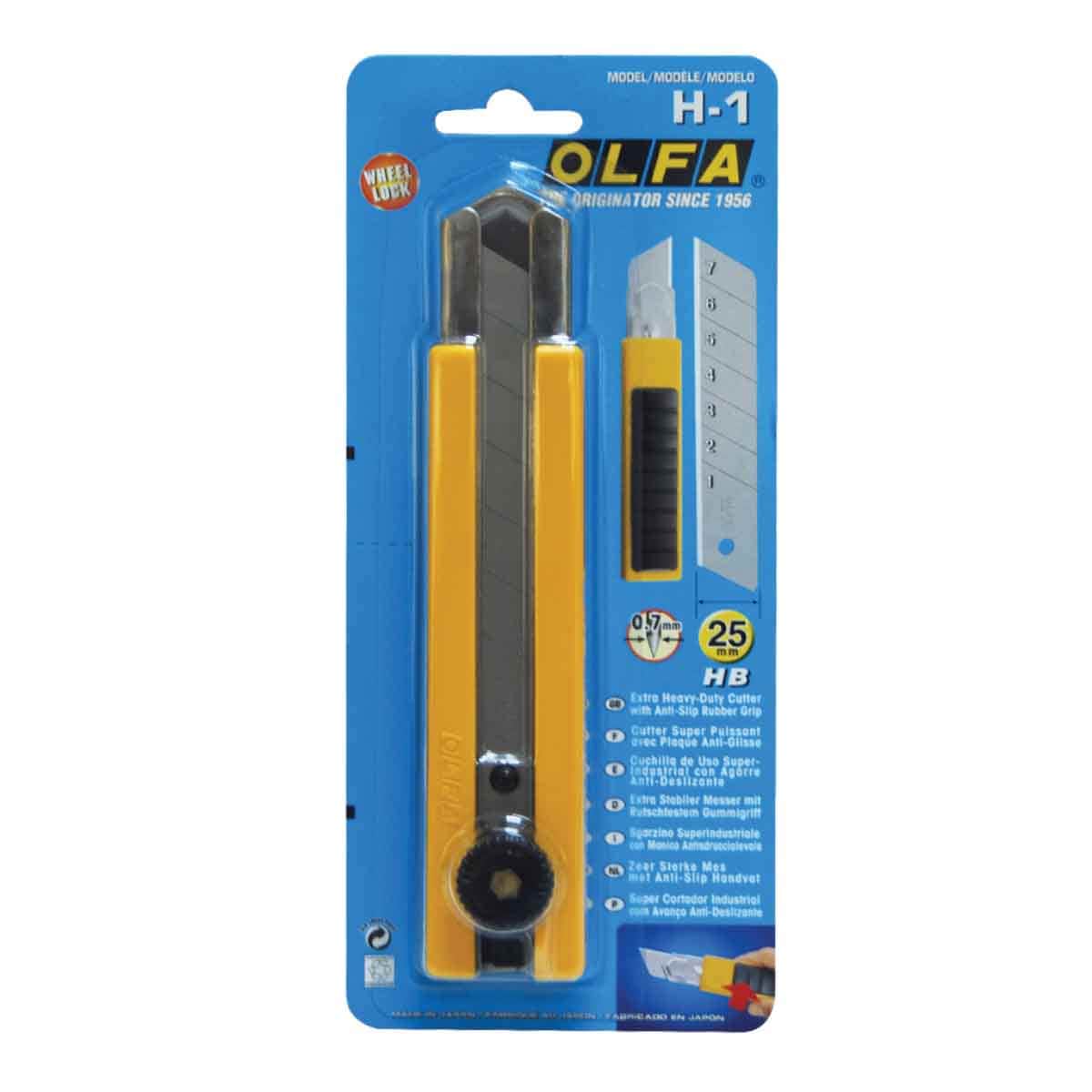 Olfa 25mm Extra Heavy Duty Anti Slip Grip Cutter Unisex, 13+ Years