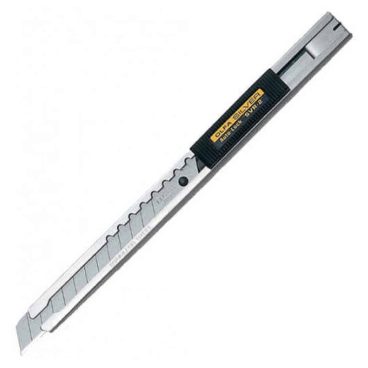 Olfa 9mm Auto Lock Stainless Steel Cutter Unisex, 13+ Years