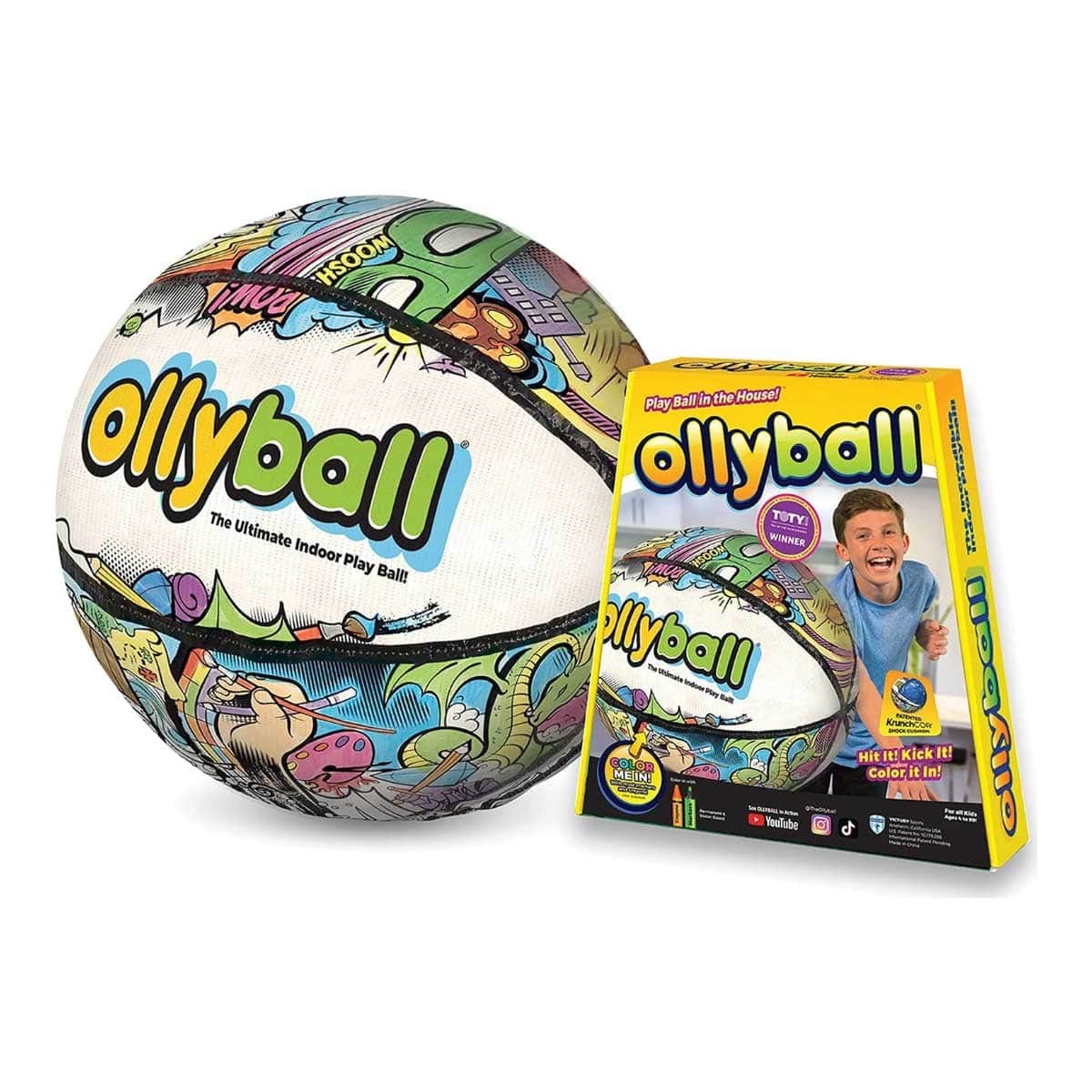 Ollyball The Ultimate Indoor Play Ball Unisex, 5-7 Years