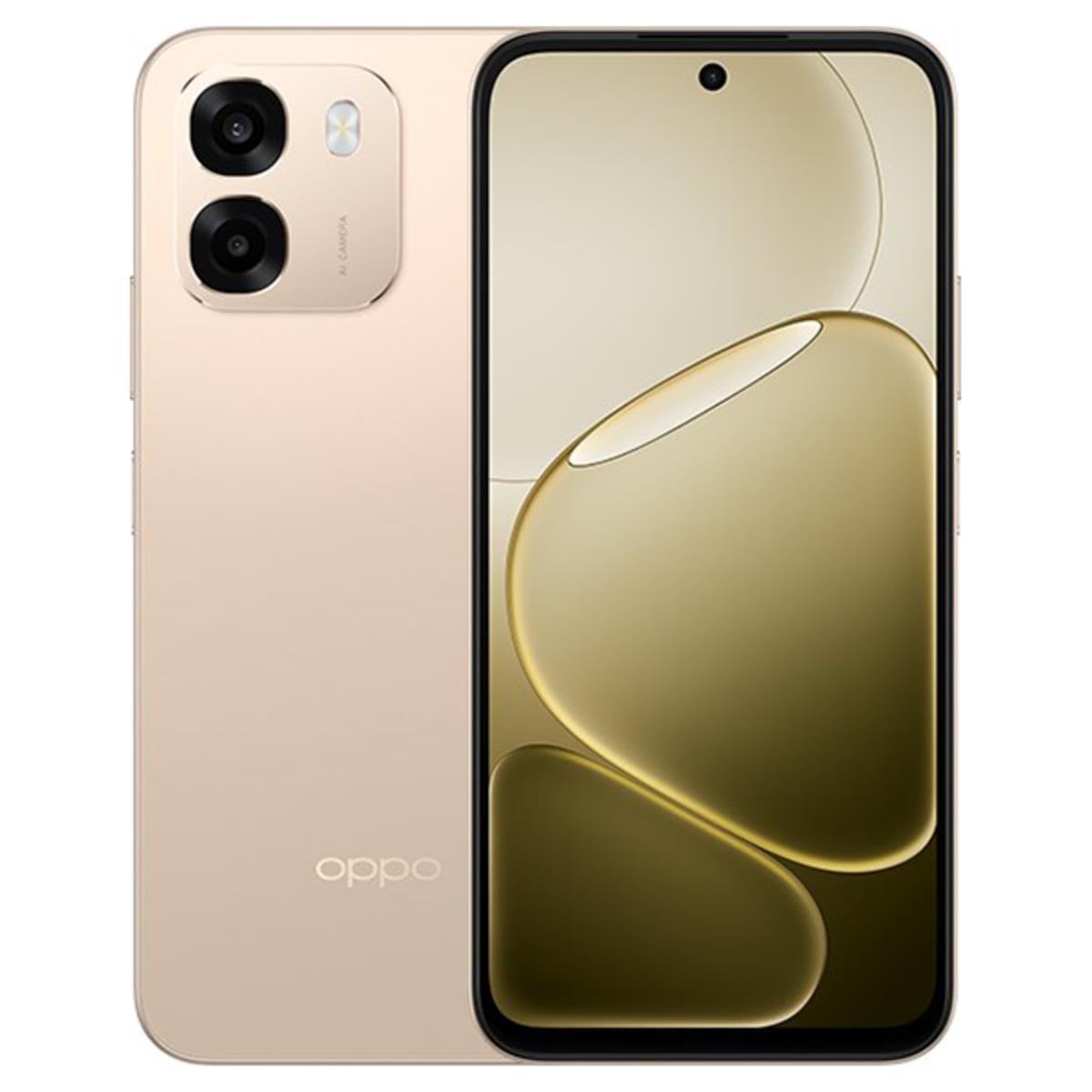 OPPO A6 Android Smartphone (8GB + 256GB), KSA Version - Aurora Gold