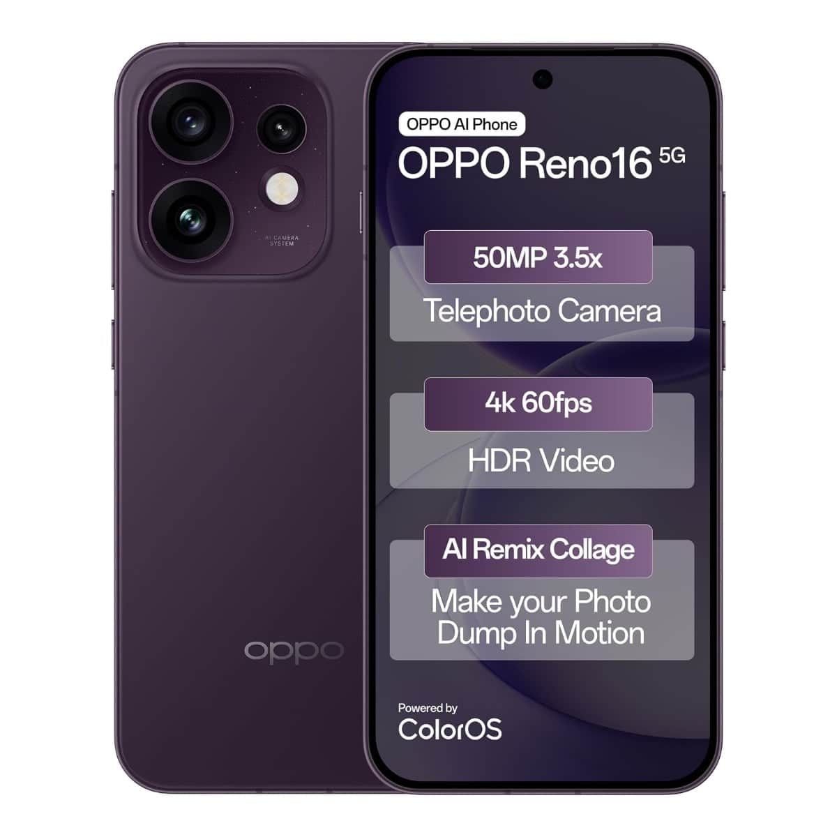 Oppo Reno16 5G Android Smartphone
